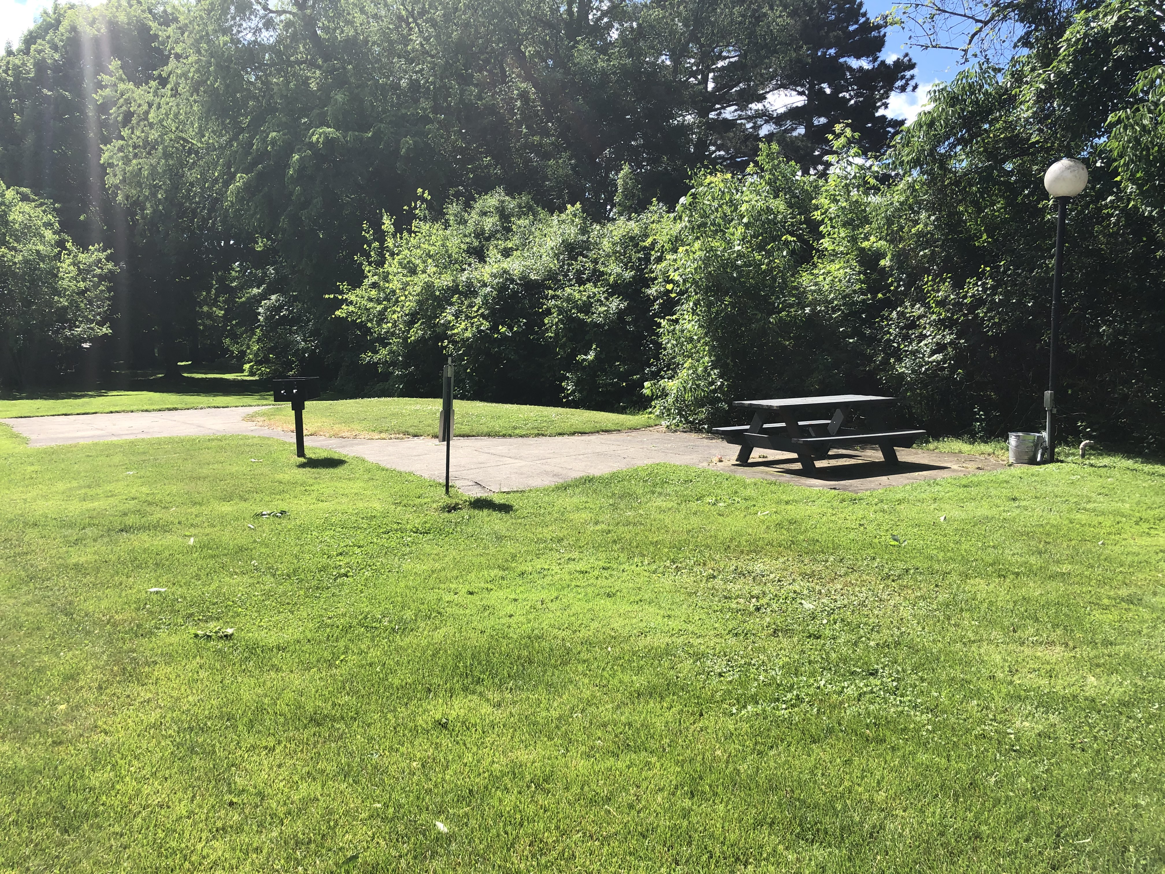 Picnic area at Fairway Tower and Manor Apartments, 750 Mull Avenue, Akron, OH 44313